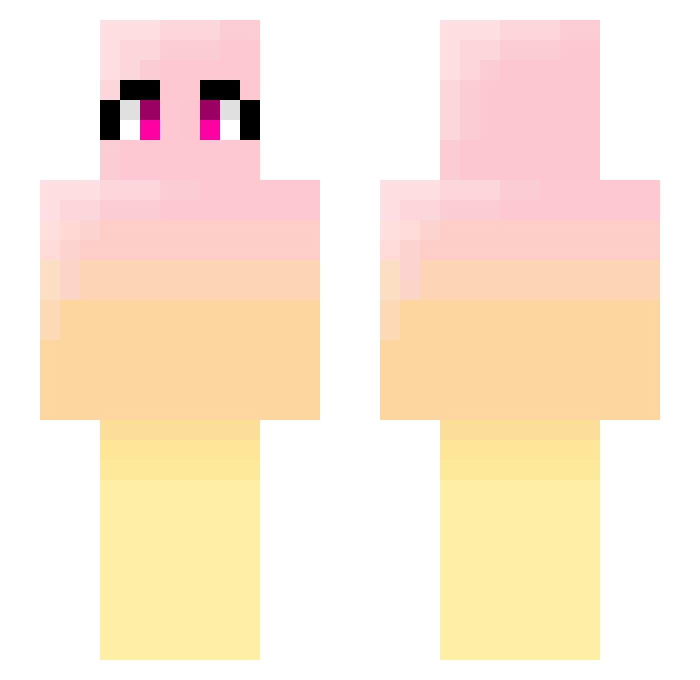 Eunseong_S2 Minecraft skin, front and back view