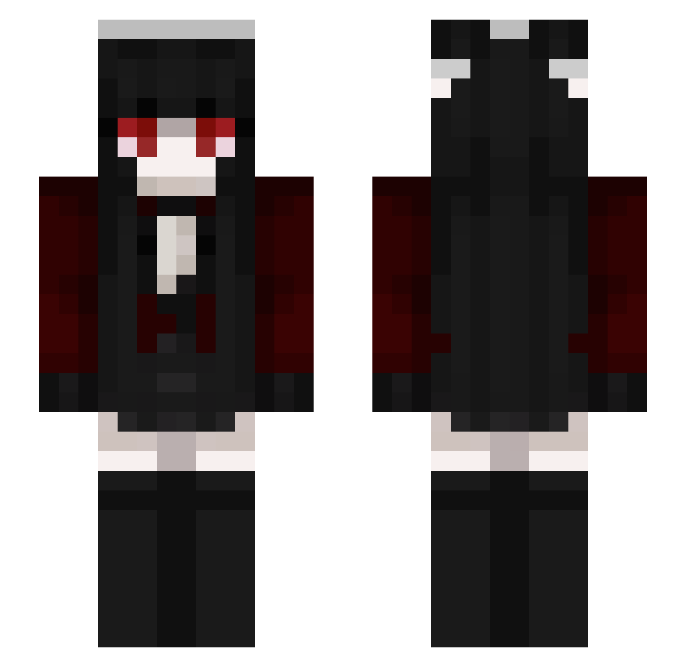 _lynee Minecraft skin, front and back view