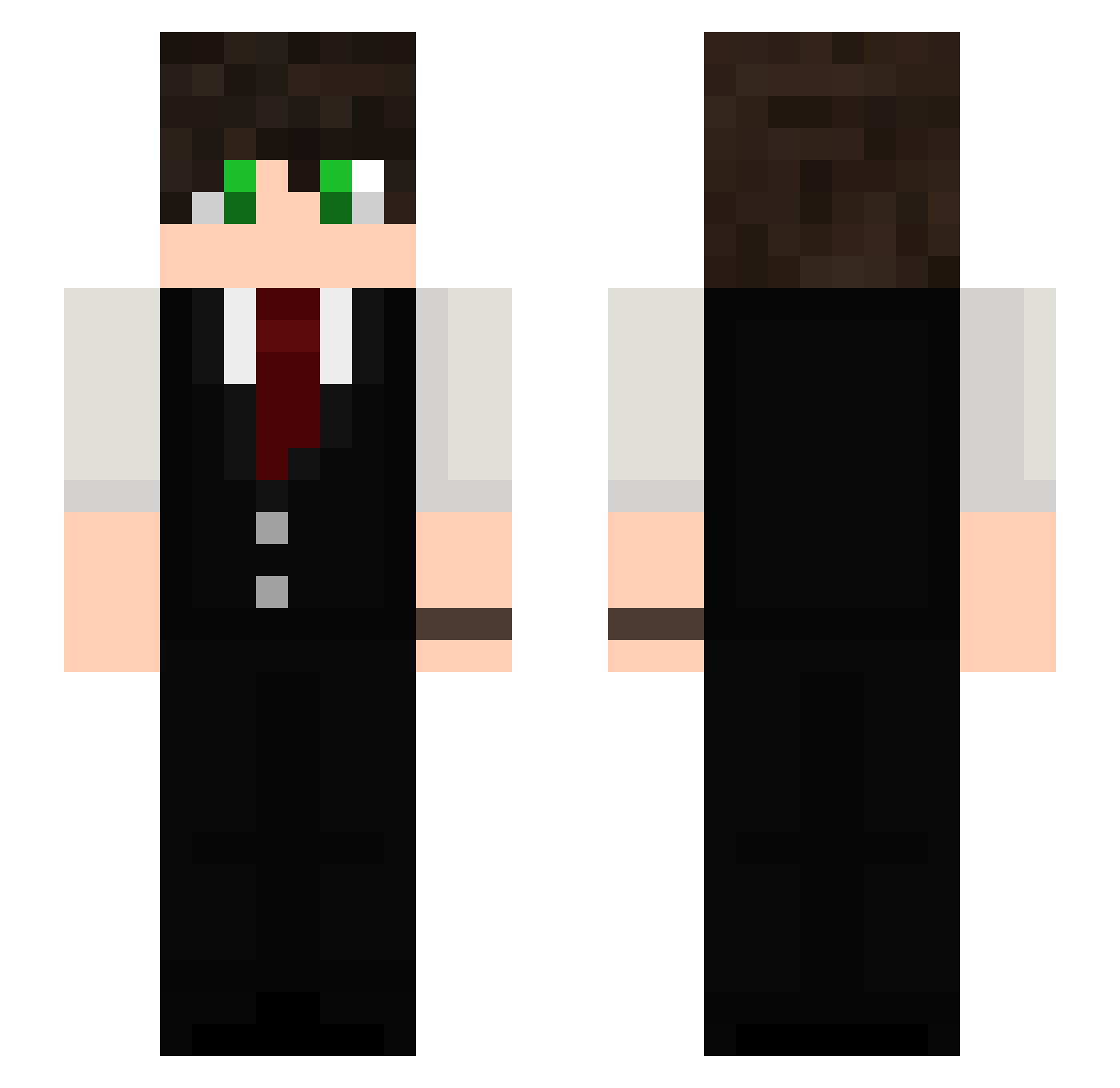 croxlyy Minecraft skin, front and back view