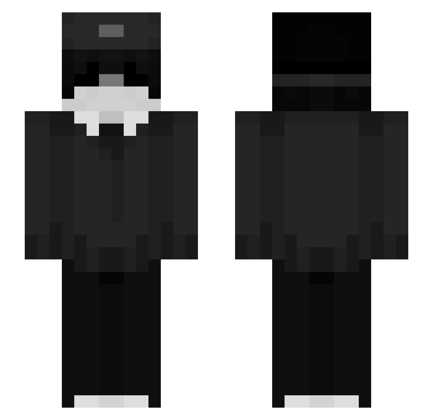 ItzAmer__ Minecraft skin, front and back view