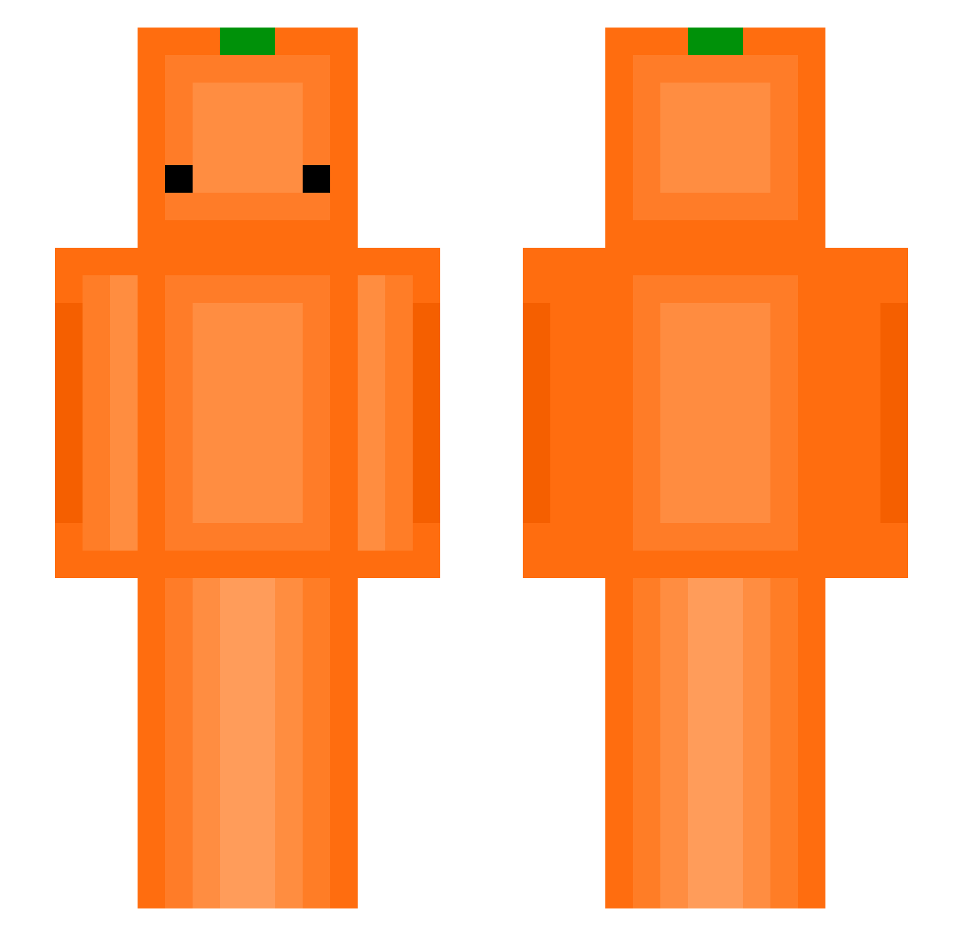 Gun_go9ma Minecraft skin, front and back view