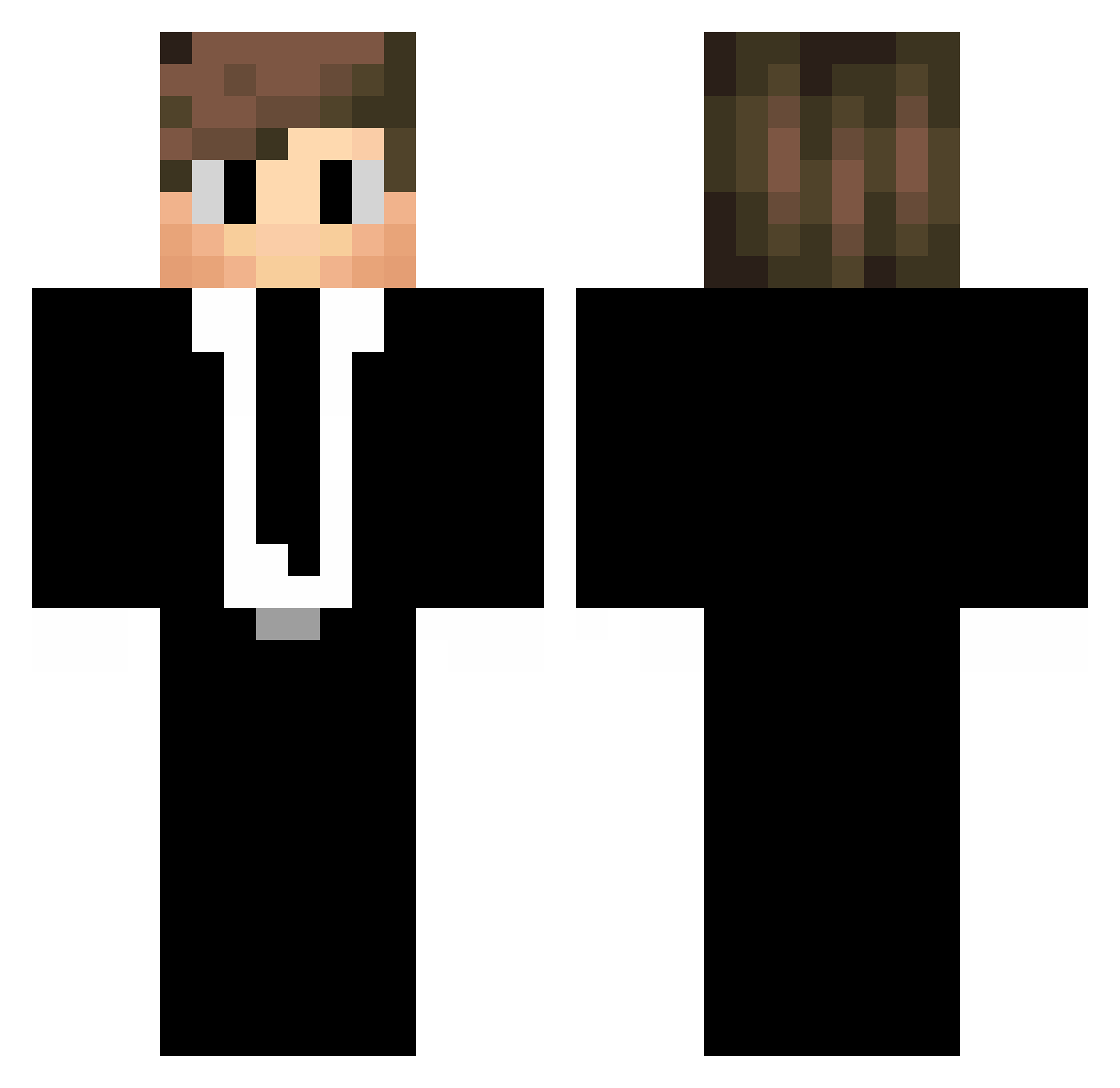 Tonikzim Minecraft skin, front and back view