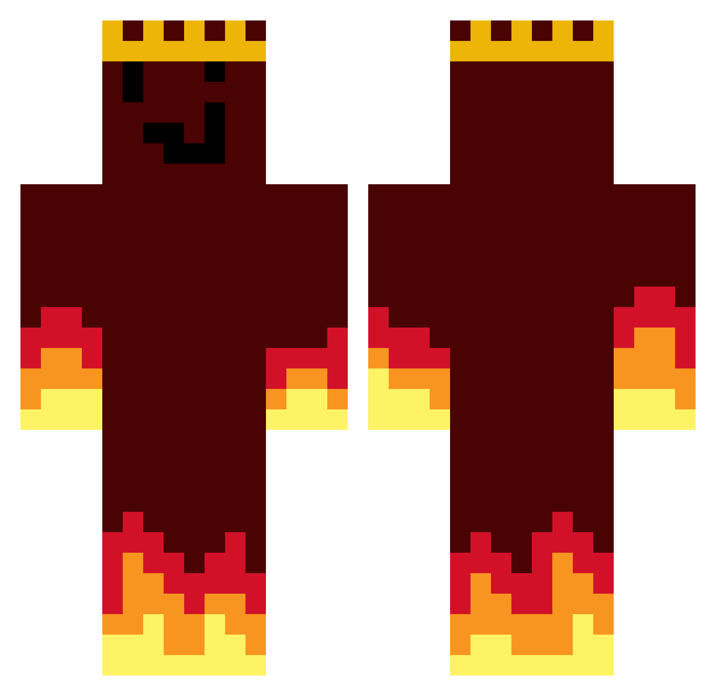 ULTRAKILLZ Minecraft skin, front and back view