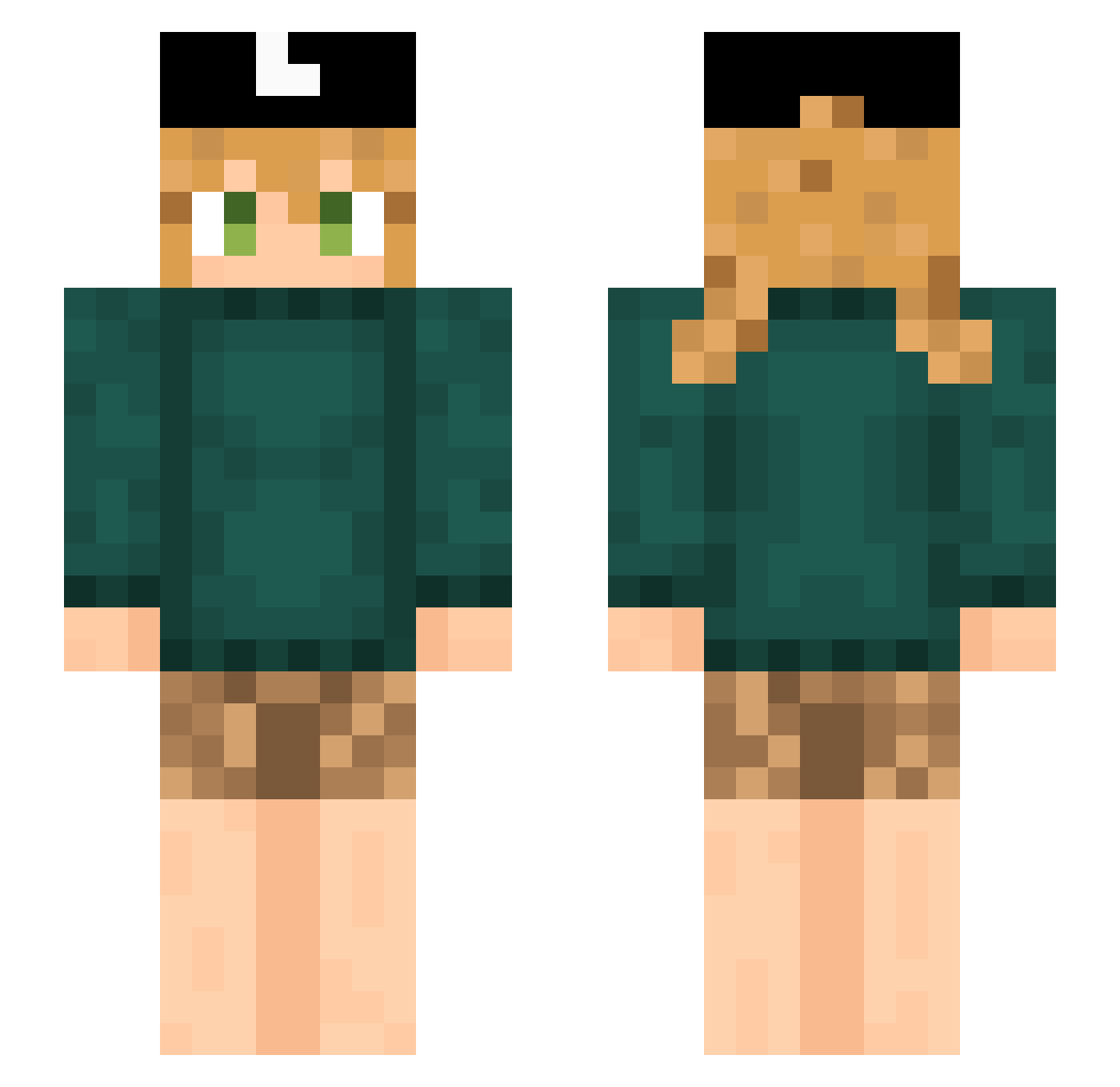 _tiptc Minecraft skin, front and back view