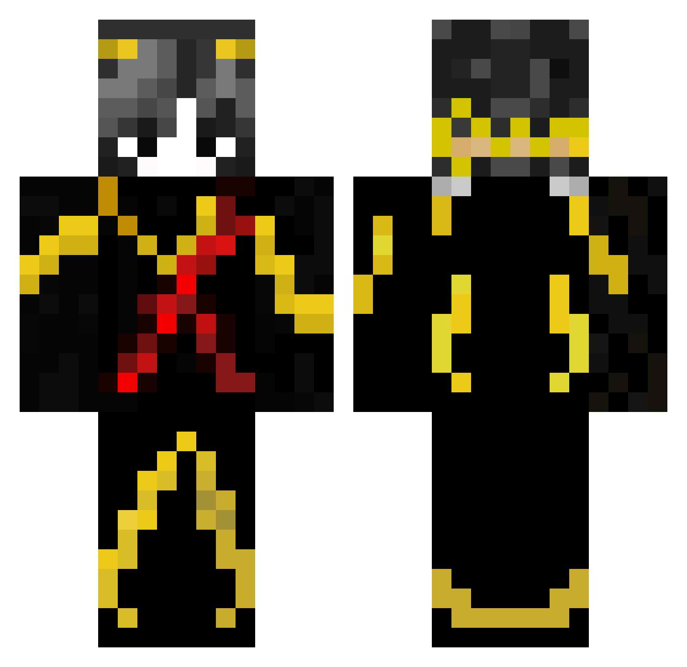 Svytoshka Minecraft skin, front and back view