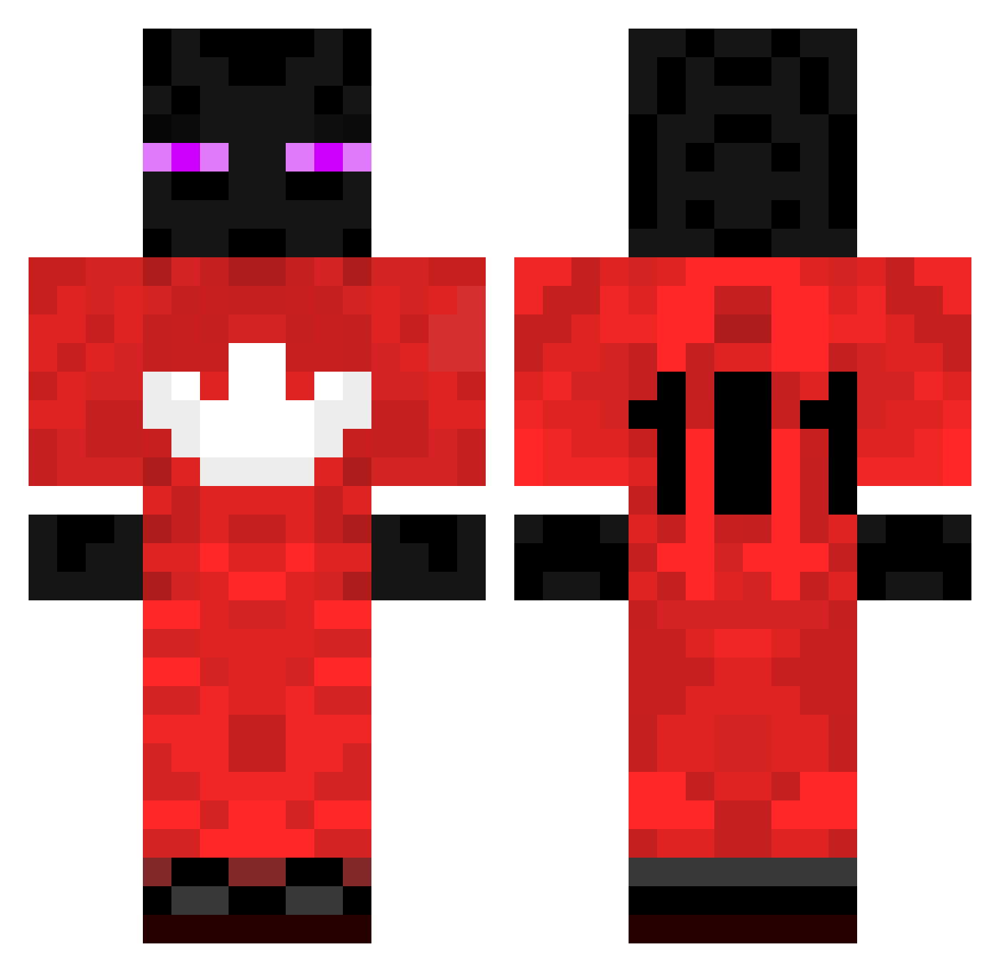 Ossama999 Minecraft skin, front and back view