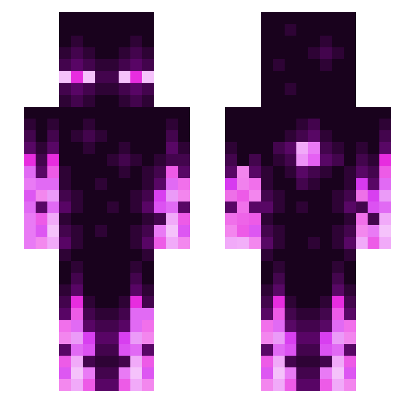 Indoicedragon Minecraft skin, front and back view
