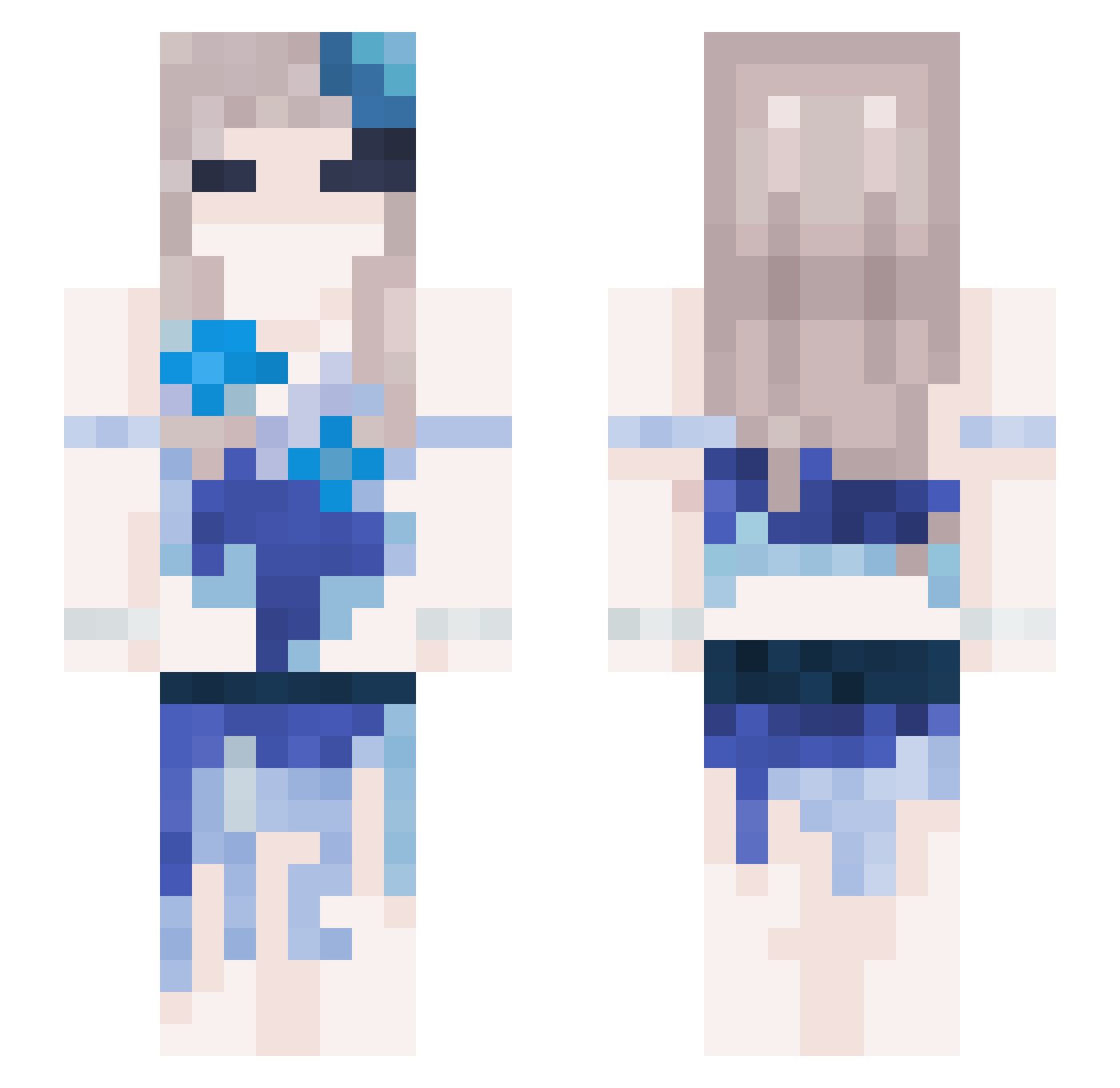 _Naamie_ Minecraft skin, front and back view