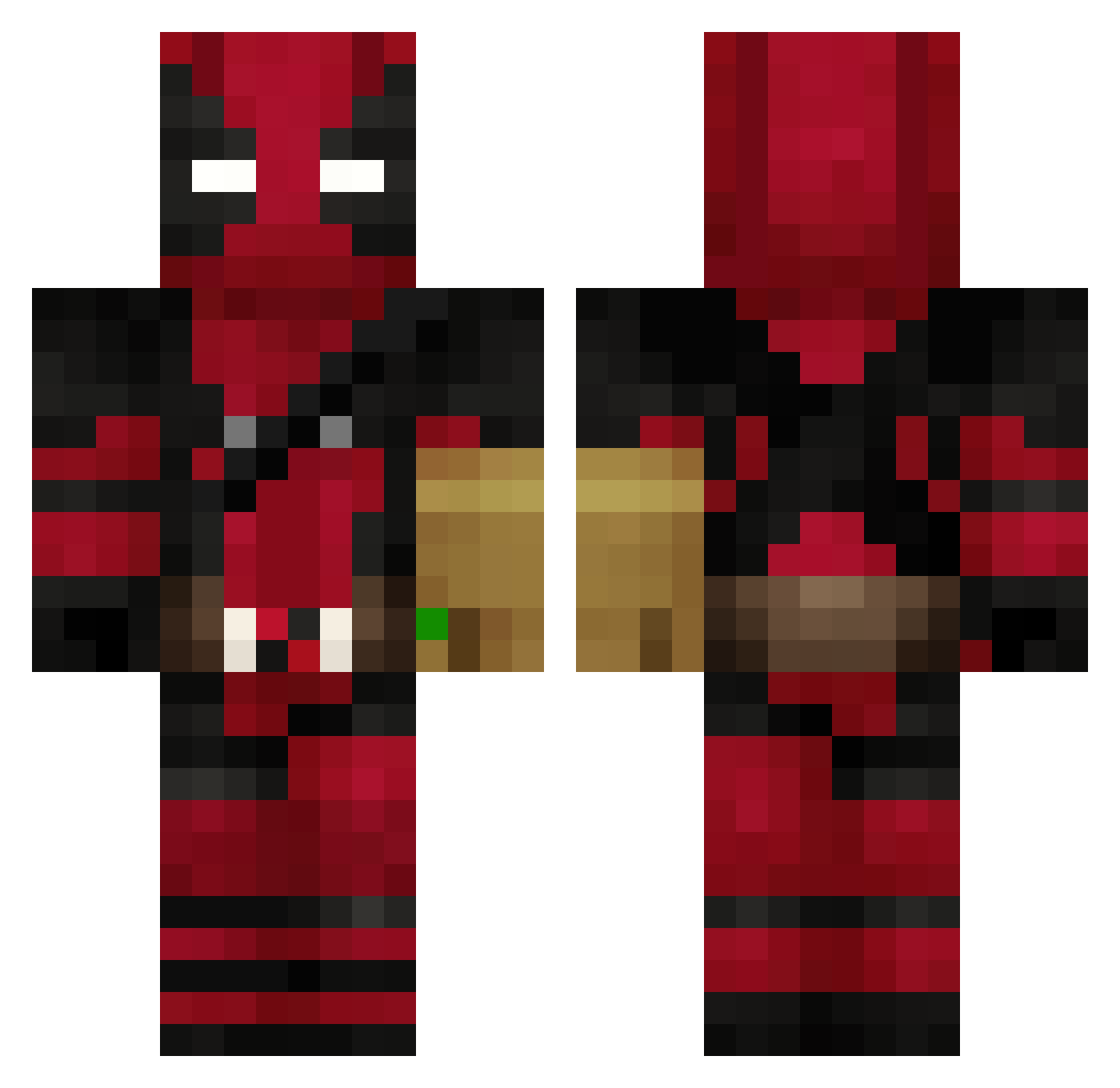 corofinsniper Minecraft skin, front and back view