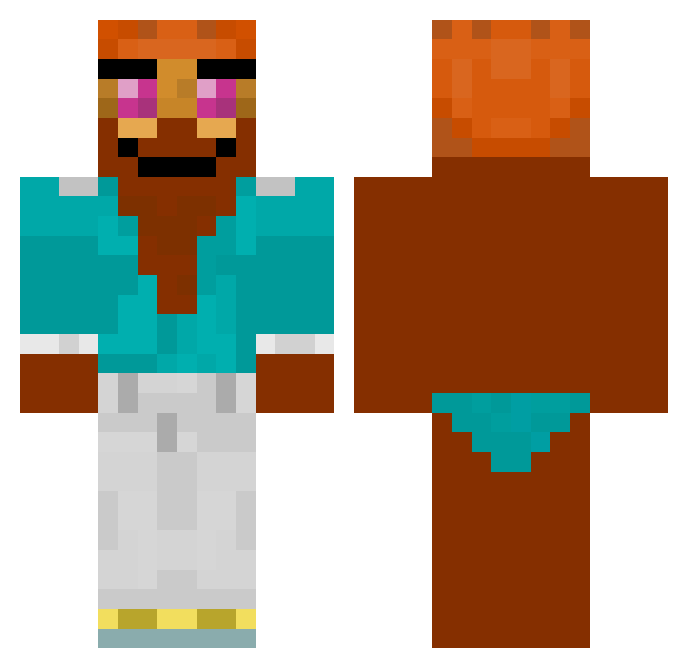 So_Bebri42 Minecraft skin, front and back view