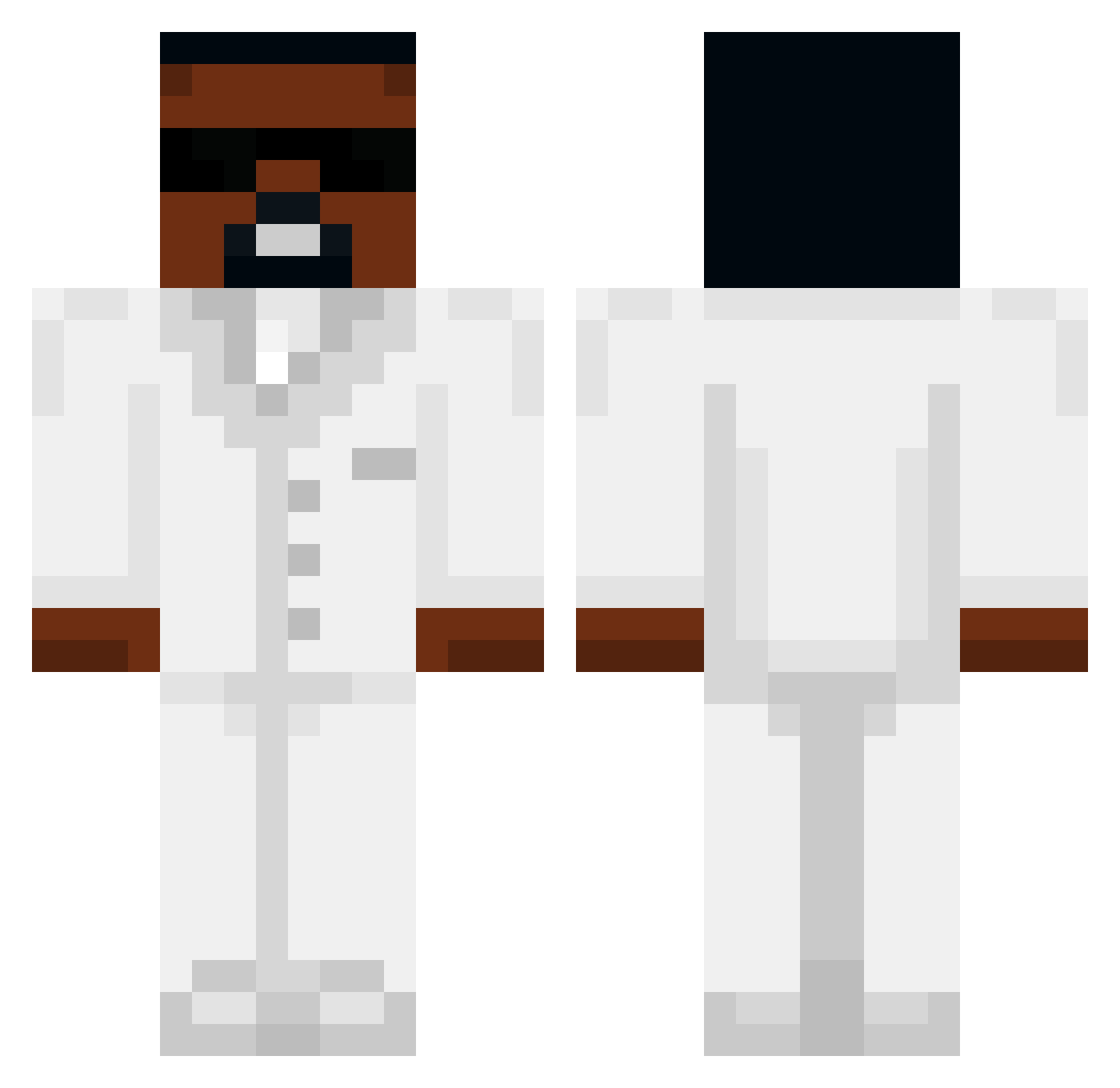Ejdrippy Minecraft skin, front and back view