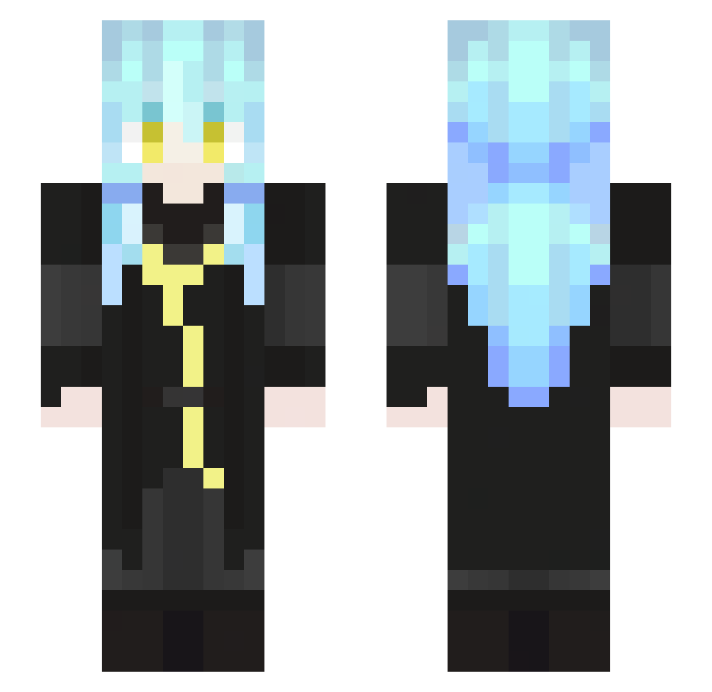 annas418 Minecraft skin, front and back view