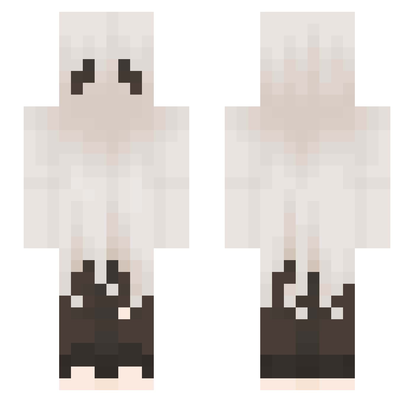 Moby306 Minecraft skin, front and back view