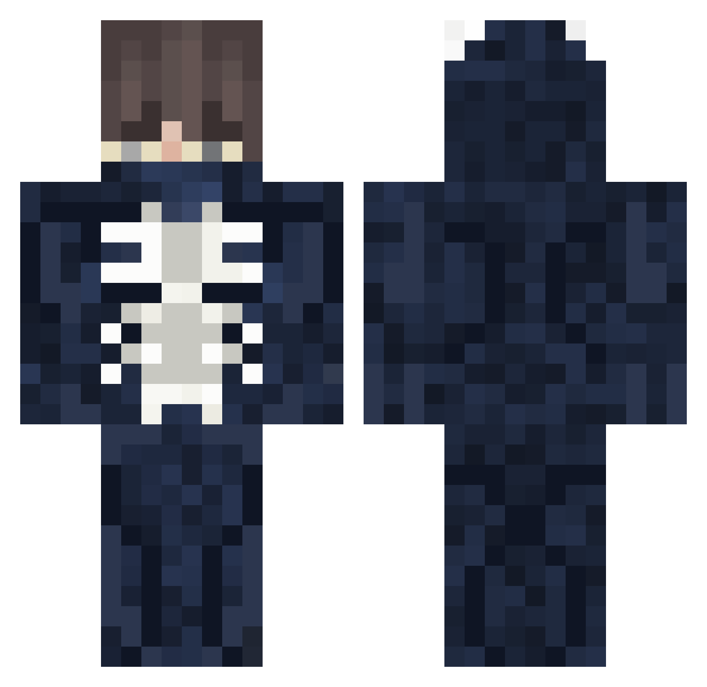 yolsolrampjiny Minecraft skin, front and back view
