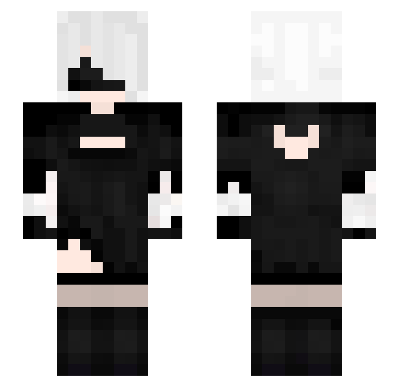 berlinsbest Minecraft skin, front and back view