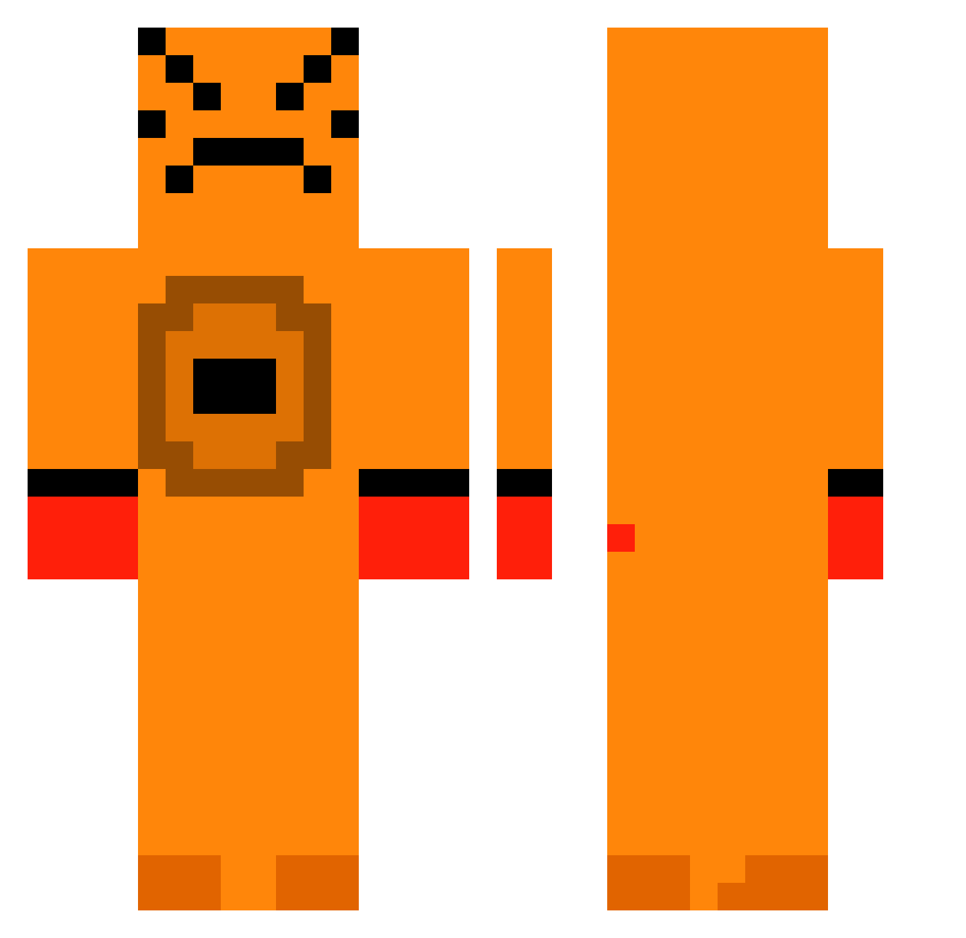 I_am_r0d Minecraft skin, front and back view