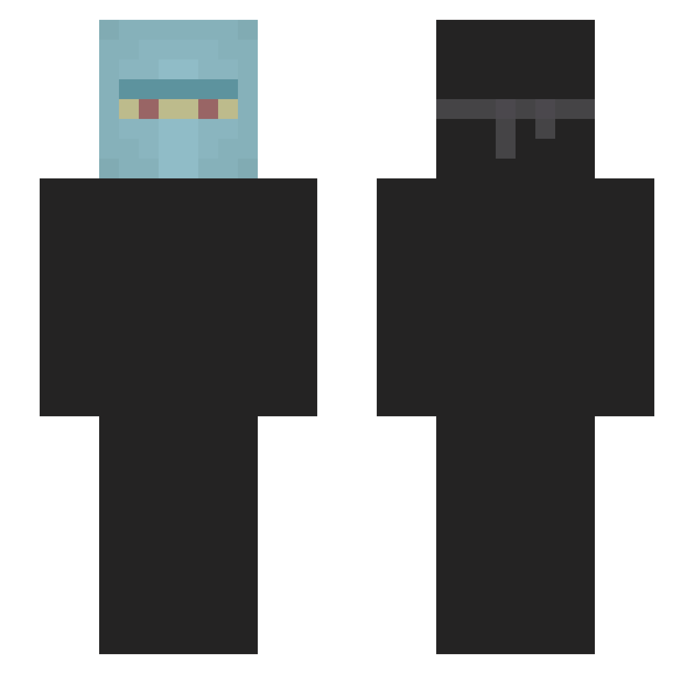 DragonBoss00739 Minecraft skin, front and back view