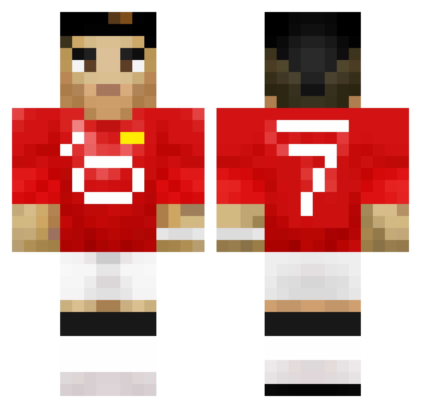 Limpovic1 Minecraft skin, front and back view