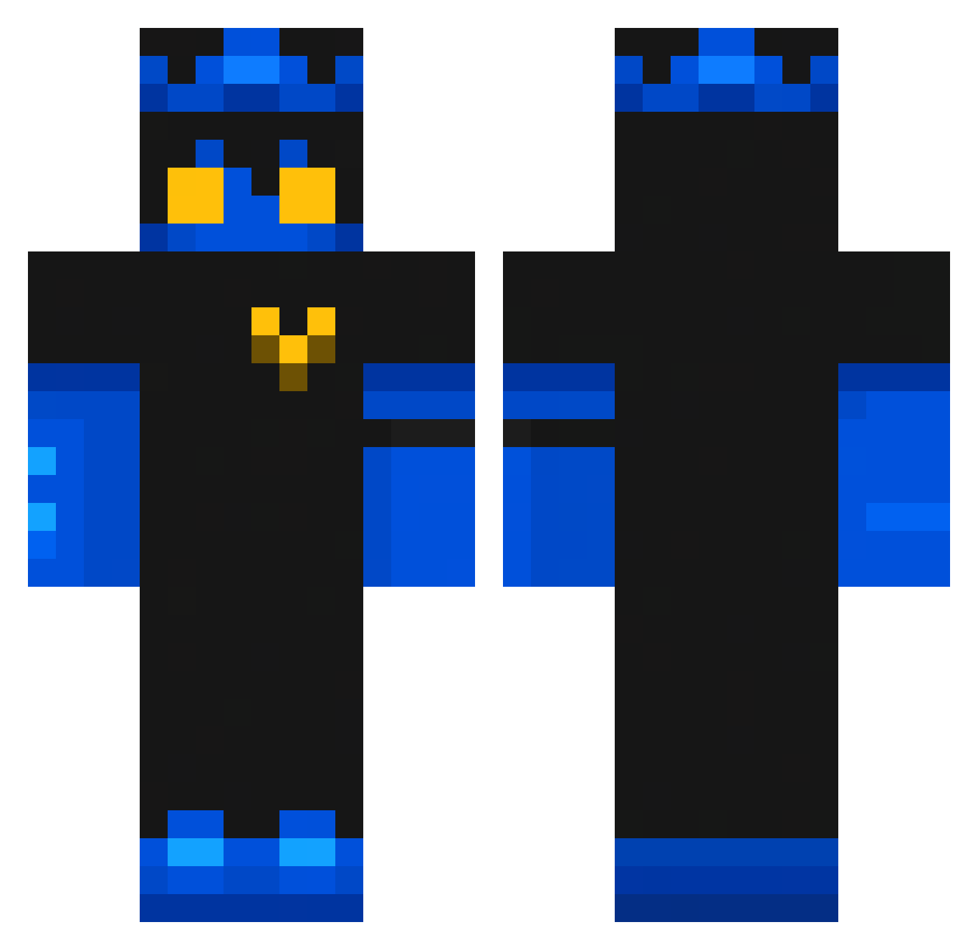 soldiaryy Minecraft skin, front and back view