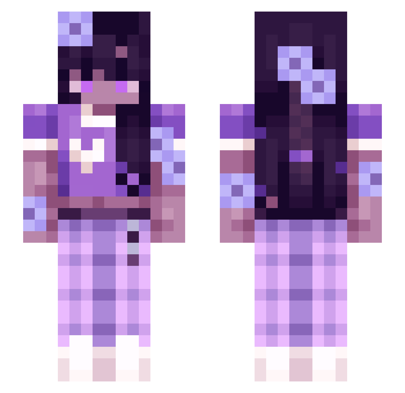 shoyo_0 Minecraft skin, front and back view
