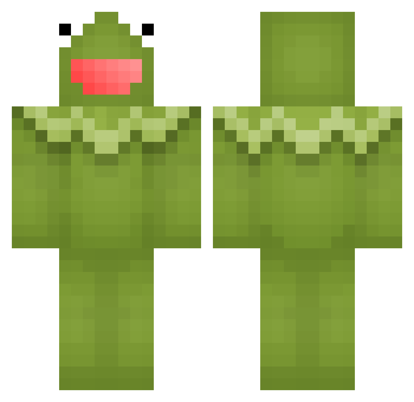 Solid_GEX Minecraft skin, front and back view