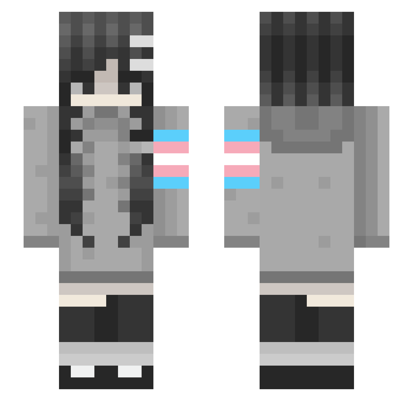 _OsageChan_ Minecraft skin, front and back view