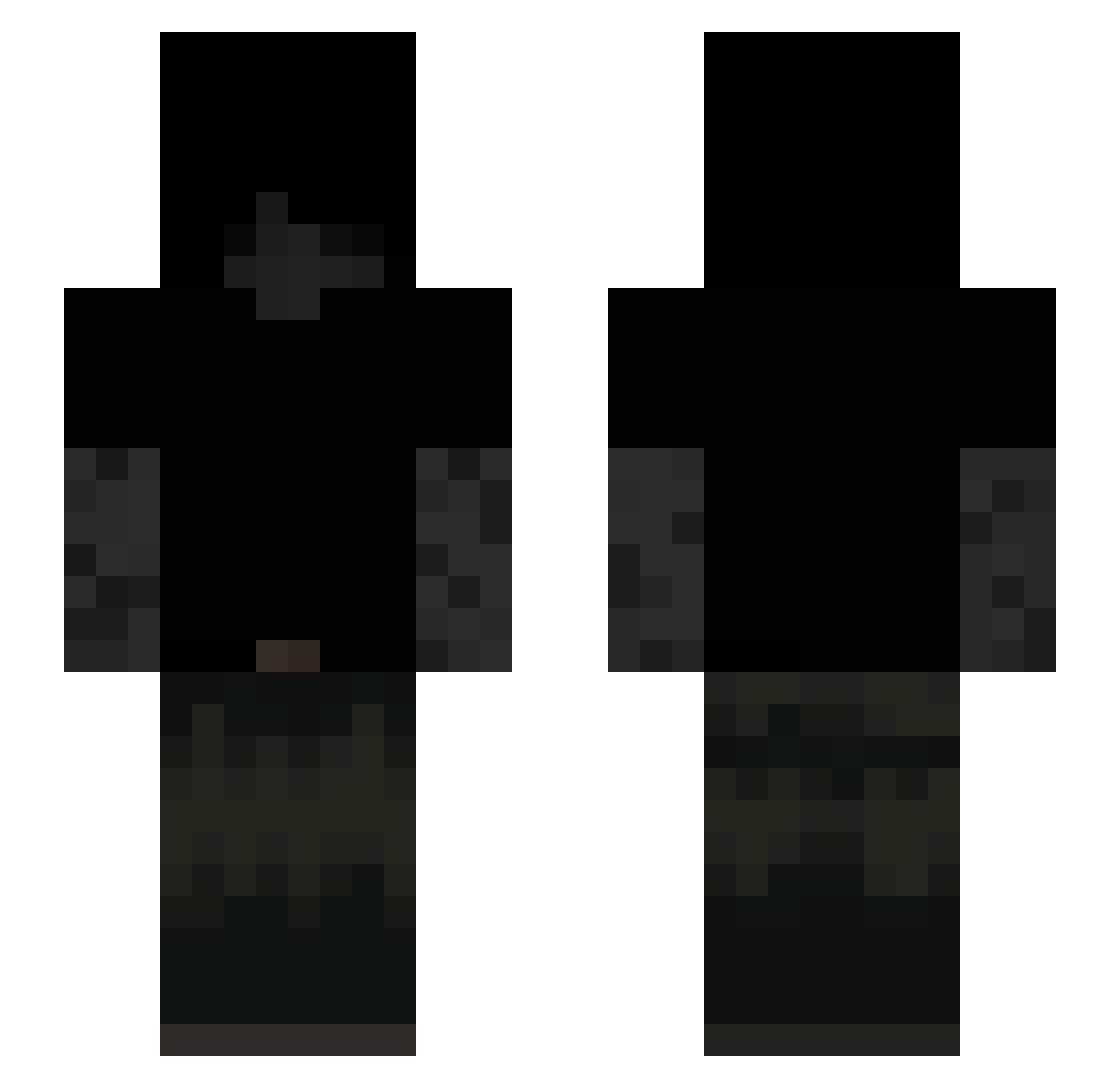 Myrxk0v Minecraft skin, front and back view
