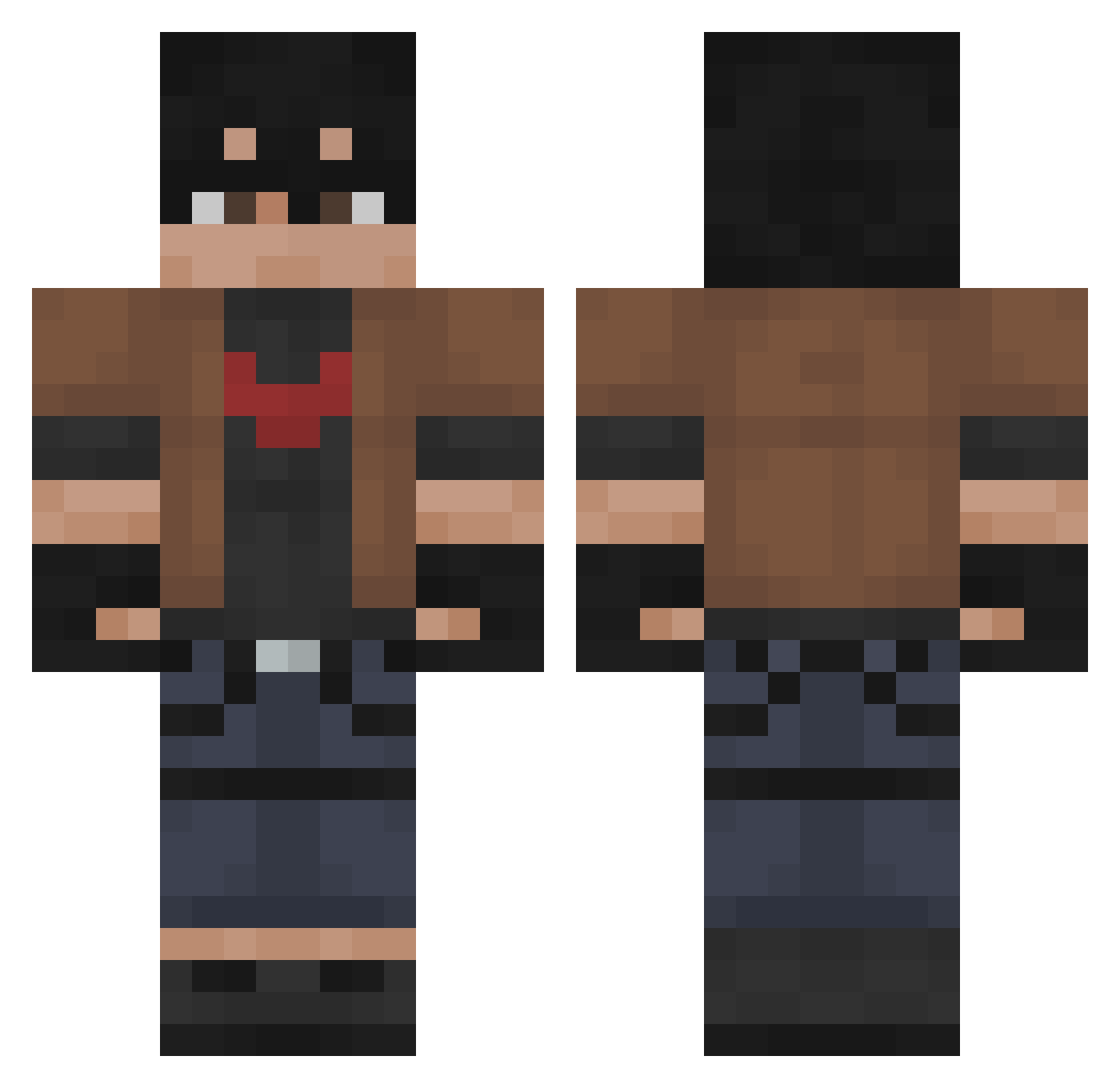 pitbull021104 Minecraft skin, front and back view