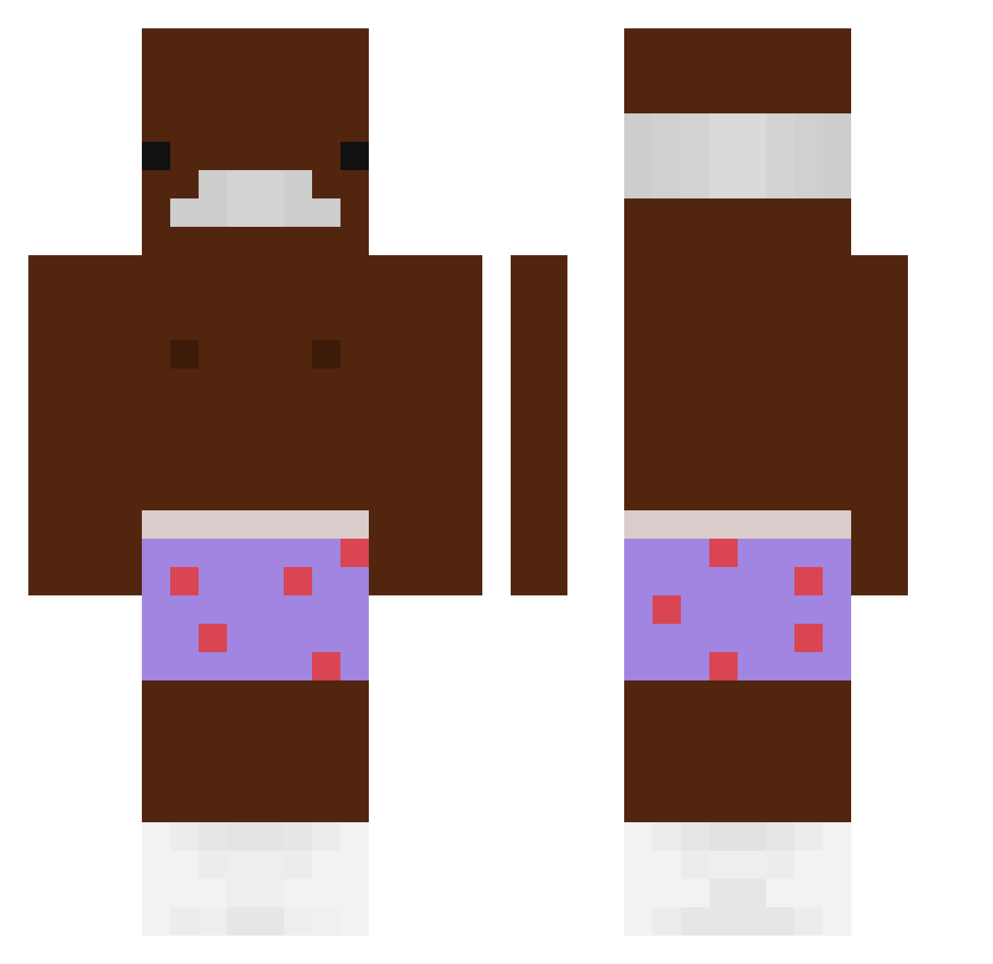 TBRNBOY Minecraft skin, front and back view