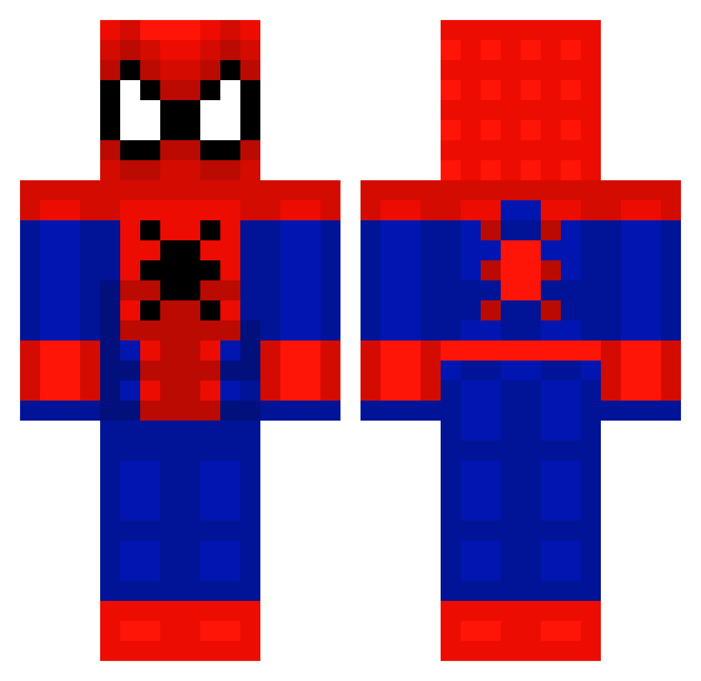 zvo8 Minecraft skin, front and back view