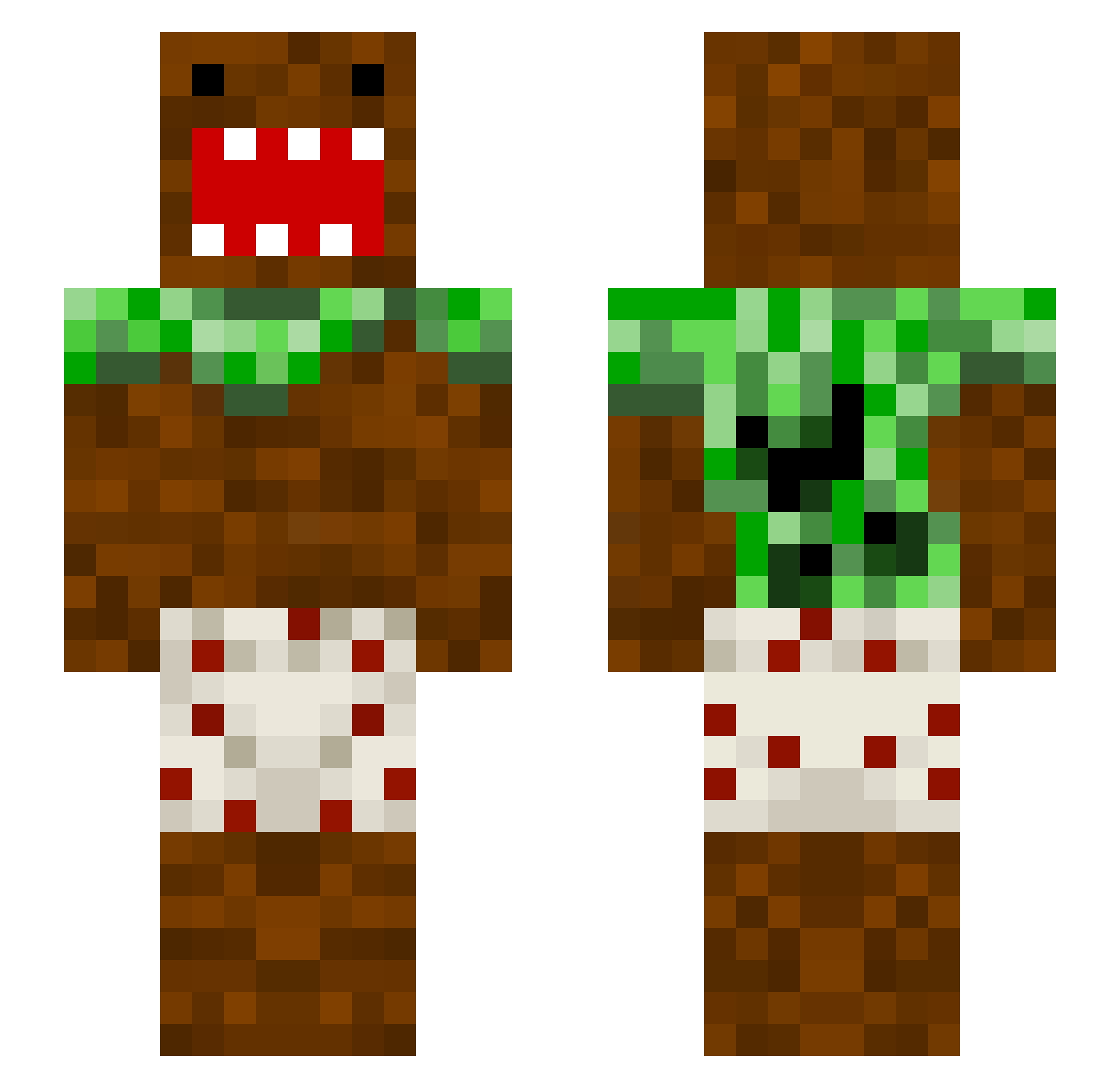 gonza420 Minecraft skin, front and back view