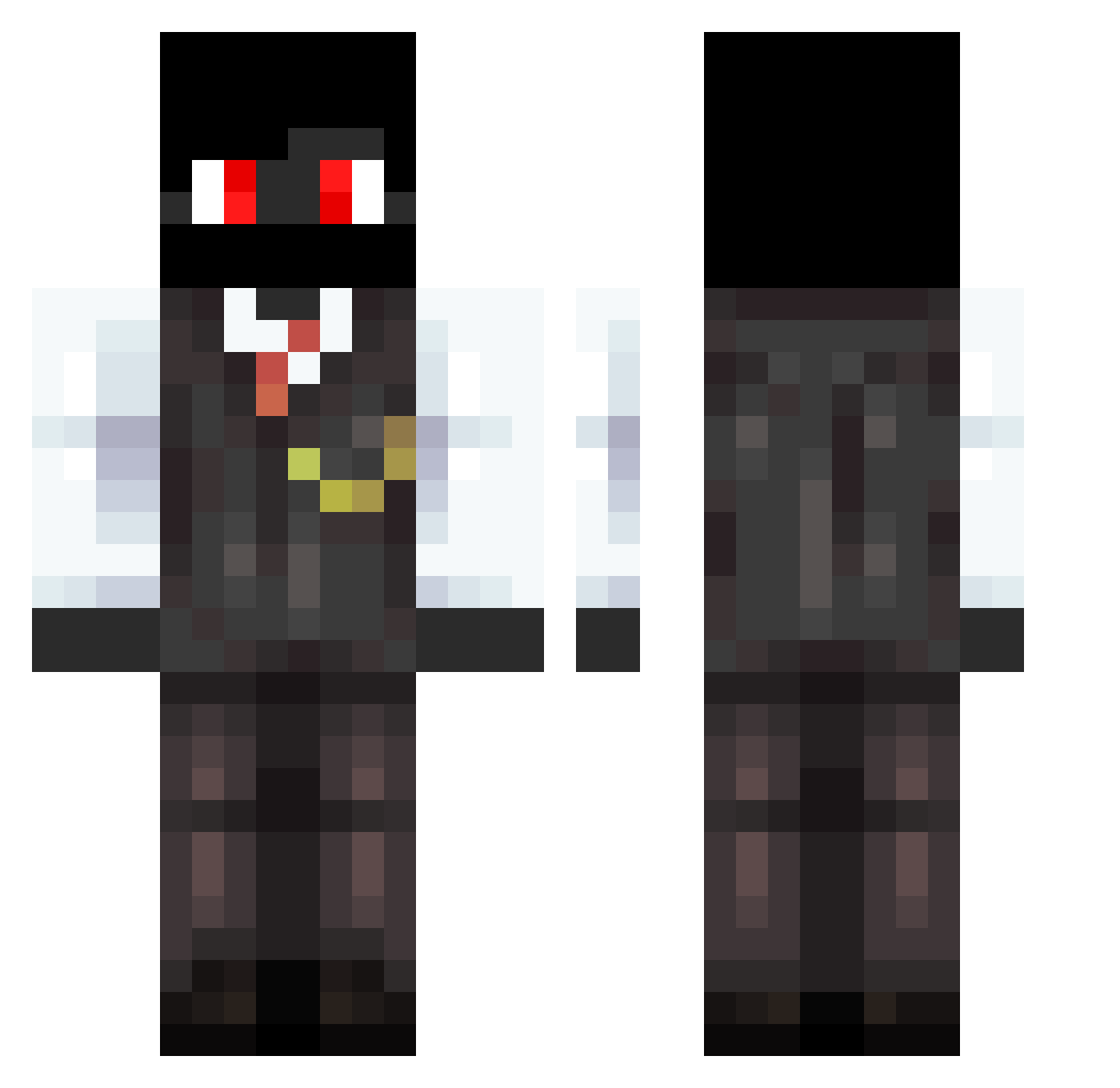 SamuX_Craft Minecraft skin, front and back view