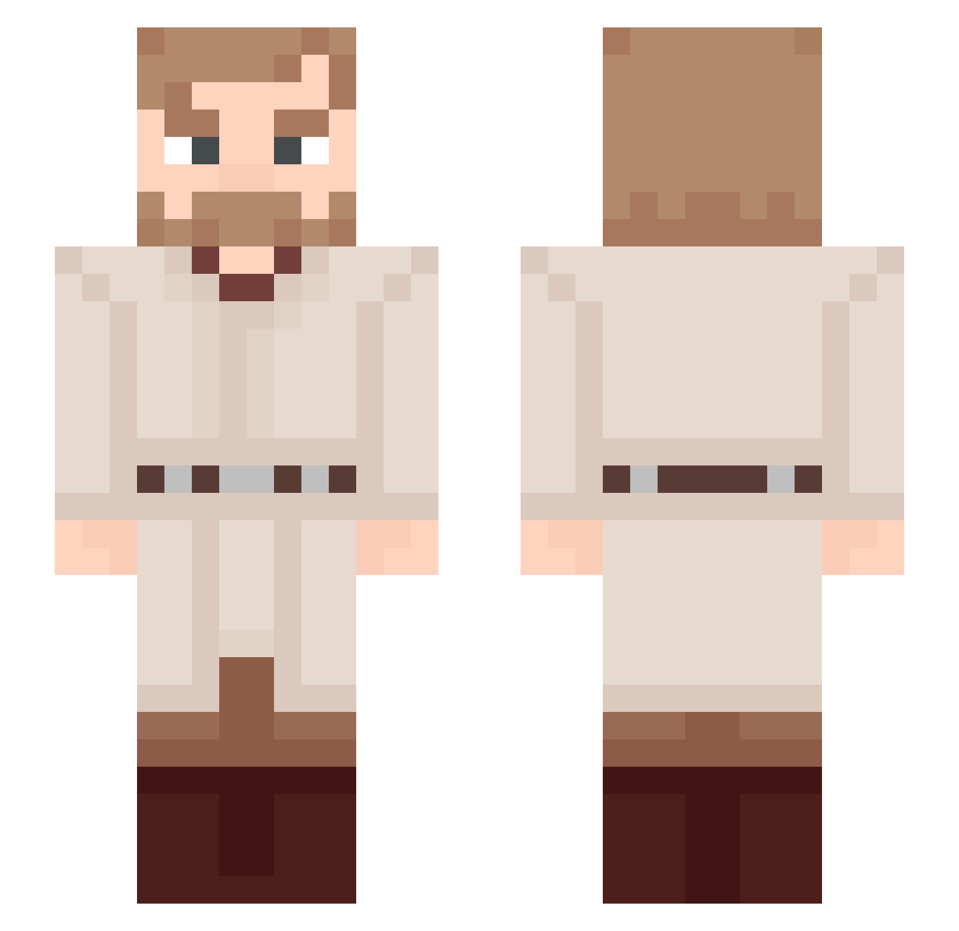 SoldierAyman Minecraft skin, front and back view