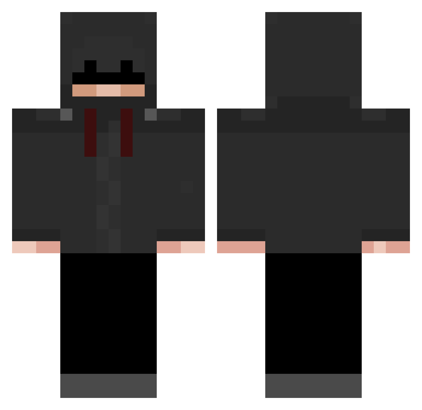 Nam3900 Minecraft skin, front and back view