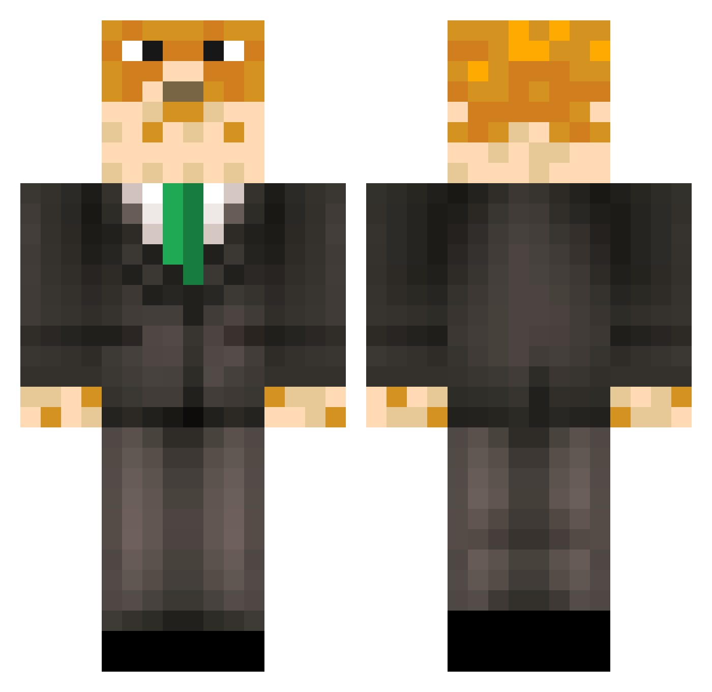 Jannis1Minecraft Minecraft skin, front and back view