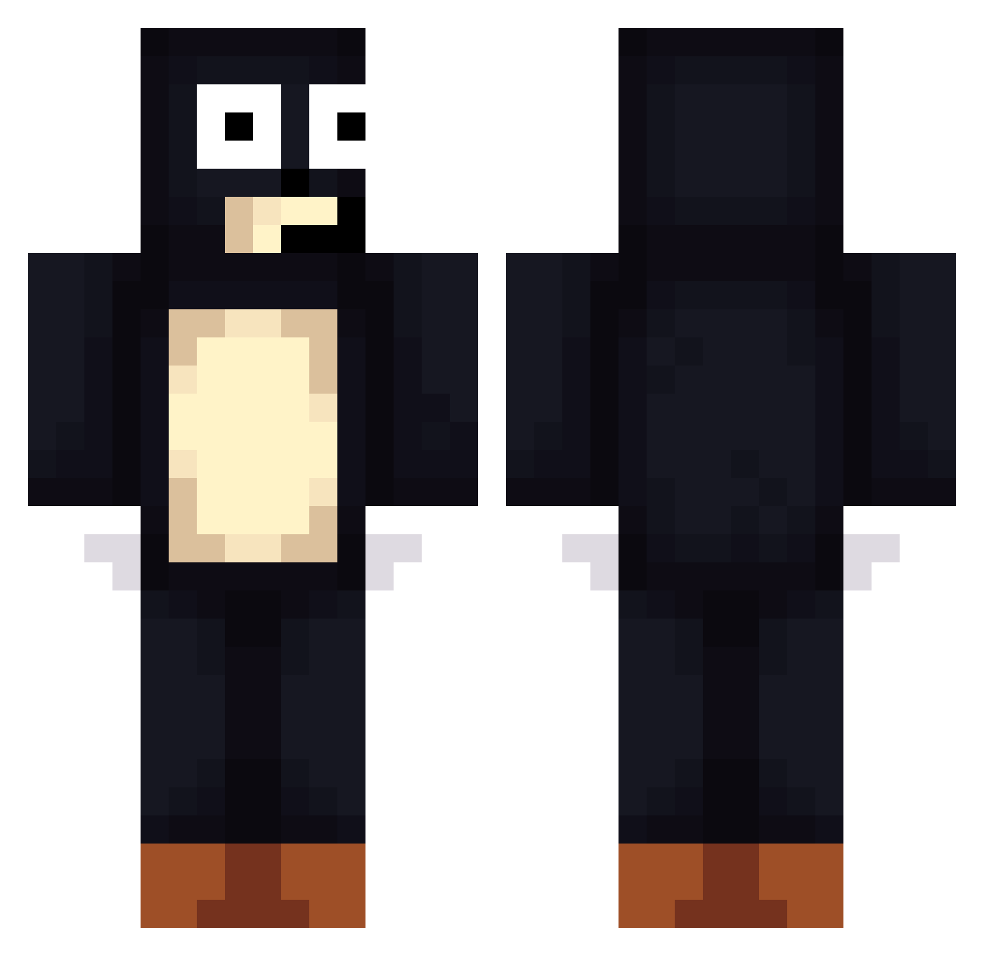 TRENBOLONE100MG Minecraft skin, front and back view