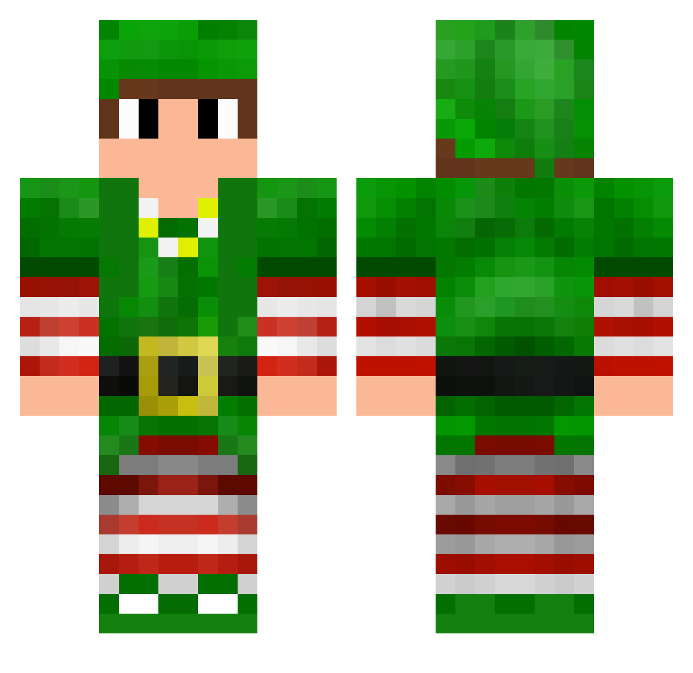 ThaT_FreaKz Minecraft skin, front and back view