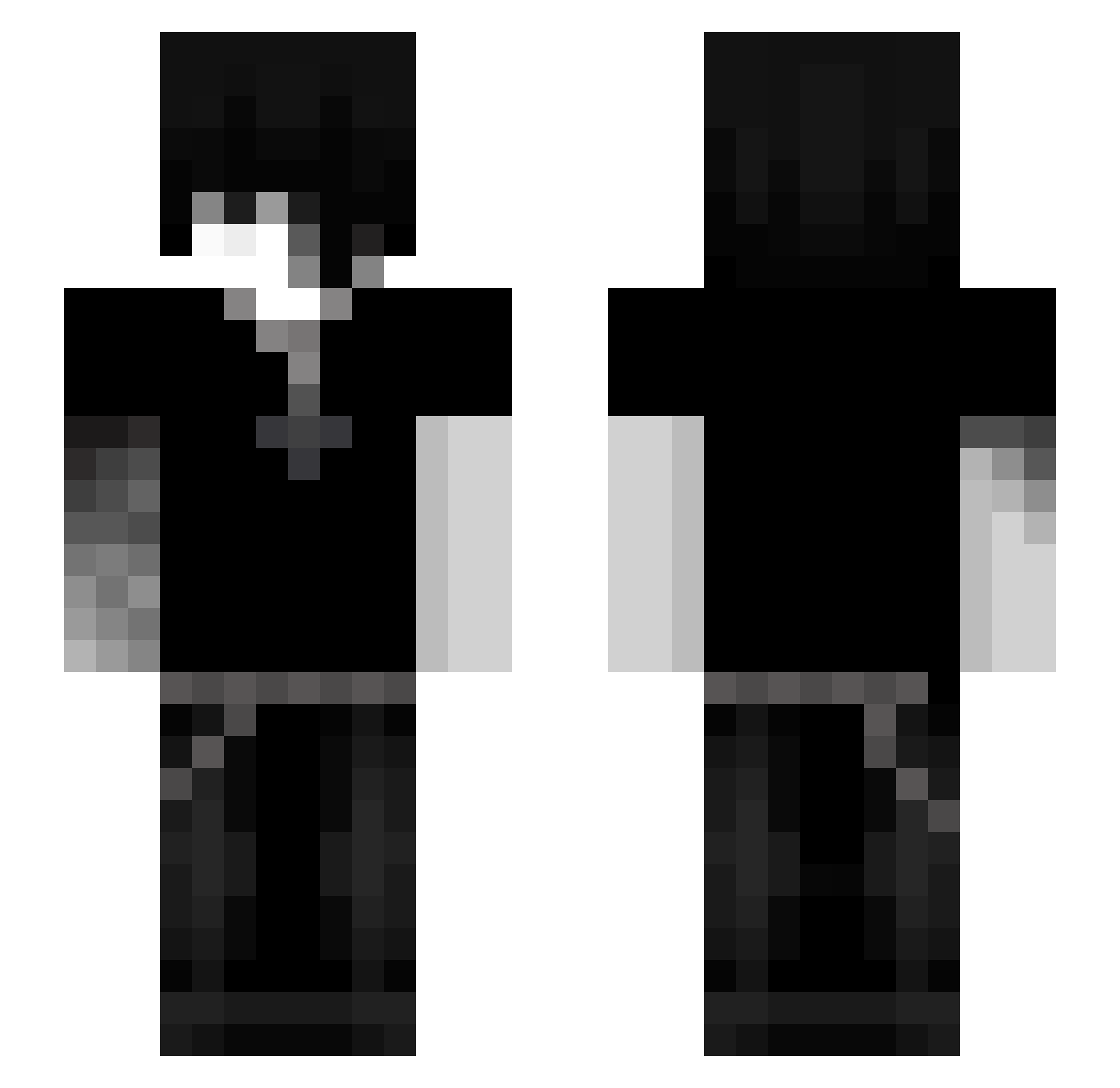 fragger1013 Minecraft skin, front and back view