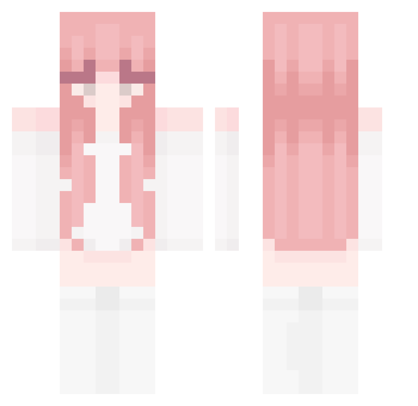 YALDIZ Minecraft skin, front and back view