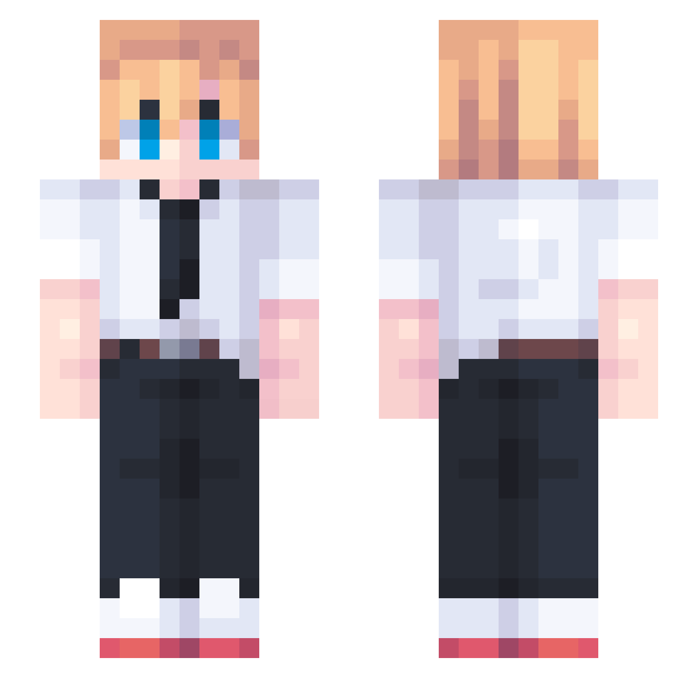 magicdarth17 Minecraft skin, front and back view