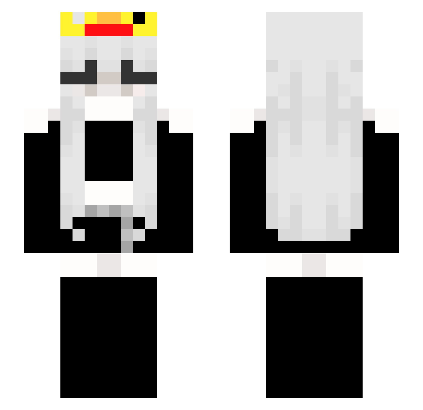 Its_Gabriel_ Minecraft skin, front and back view
