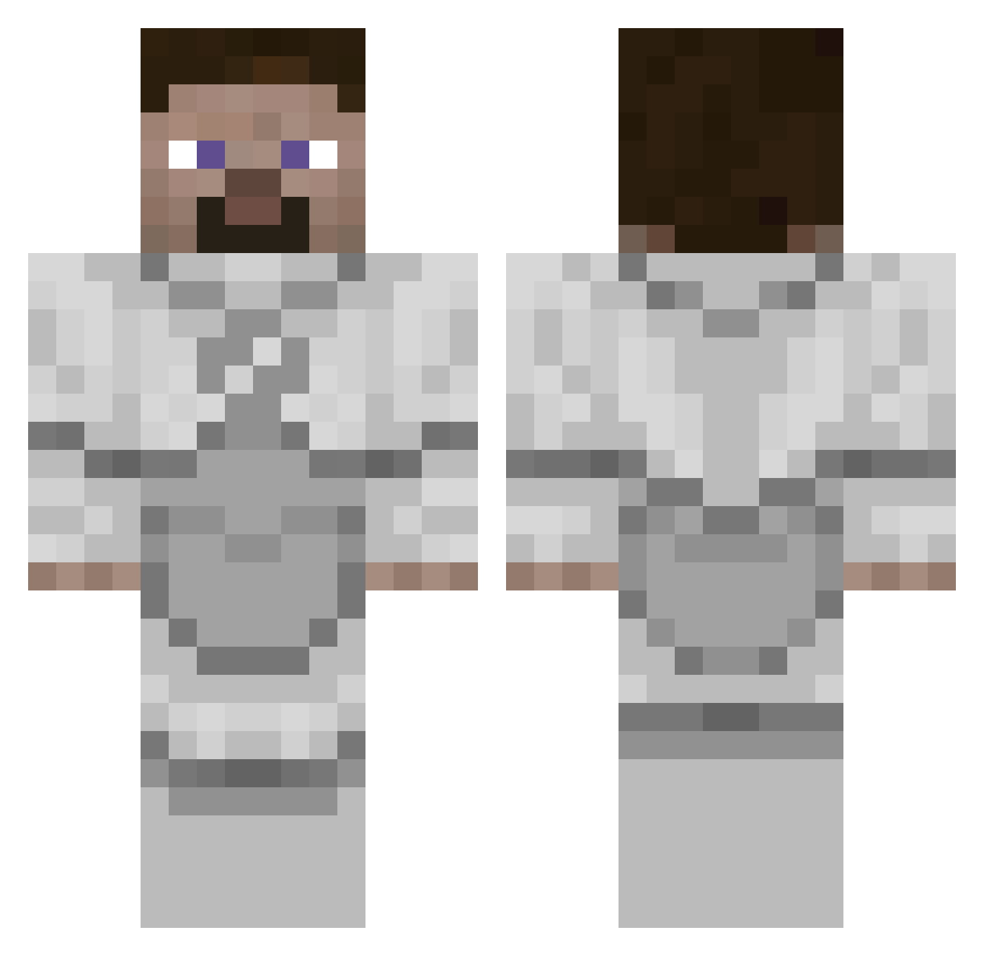 FranChela17 Minecraft skin, front and back view