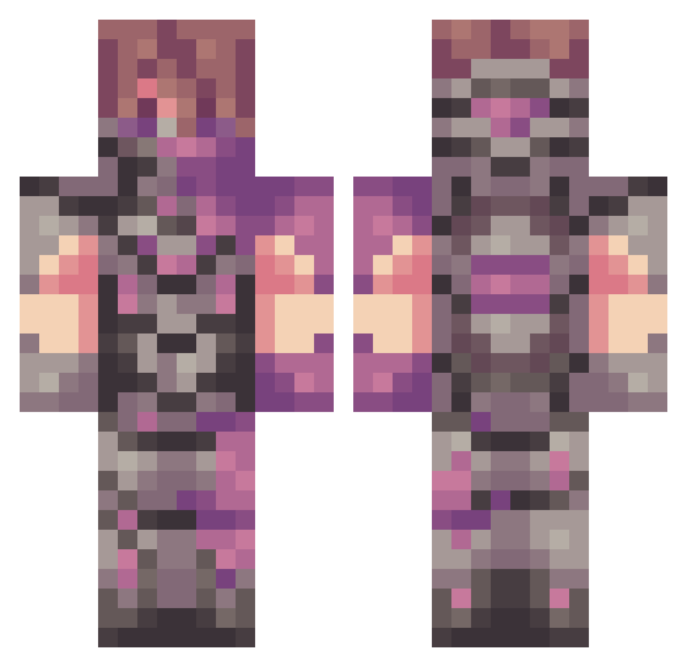 dada_bogdan_1 Minecraft skin, front and back view