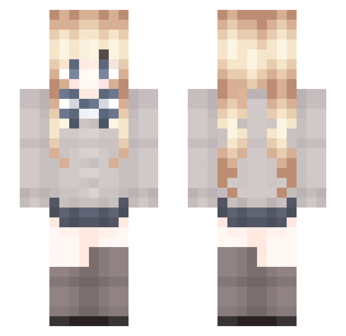 symbiote_lmao Minecraft skin, front and back view