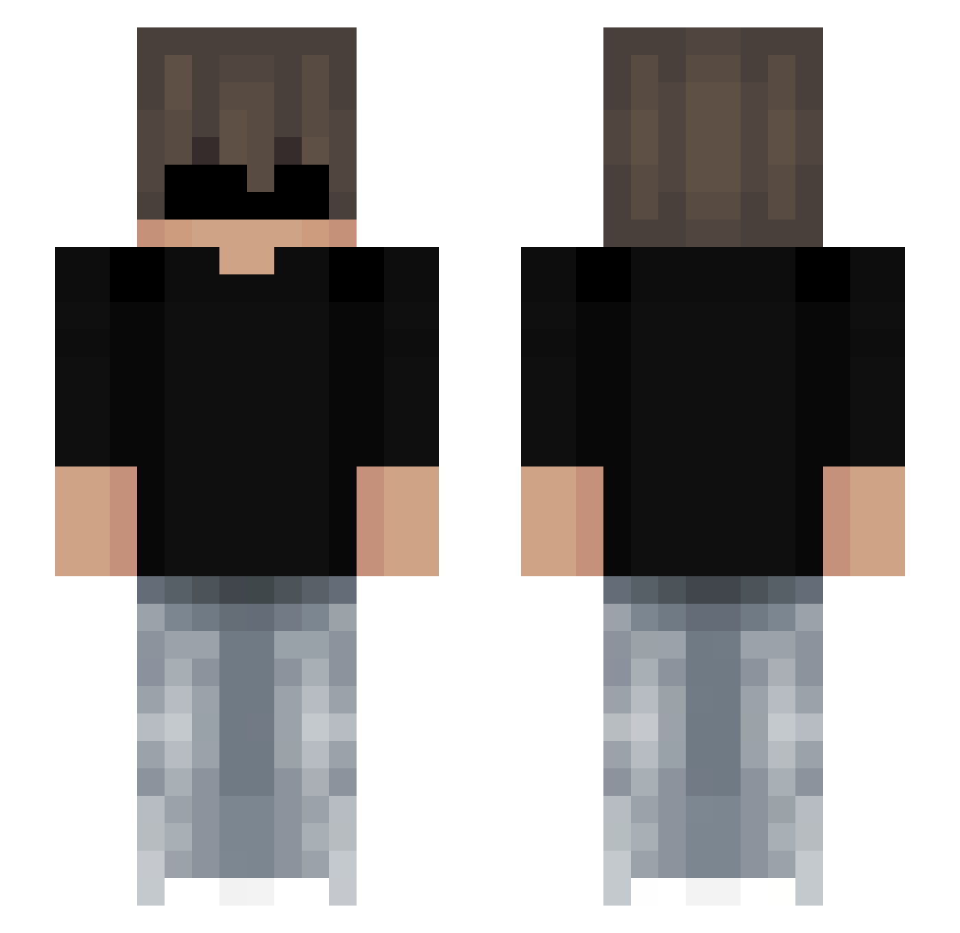 x0nex_xd Minecraft skin, front and back view