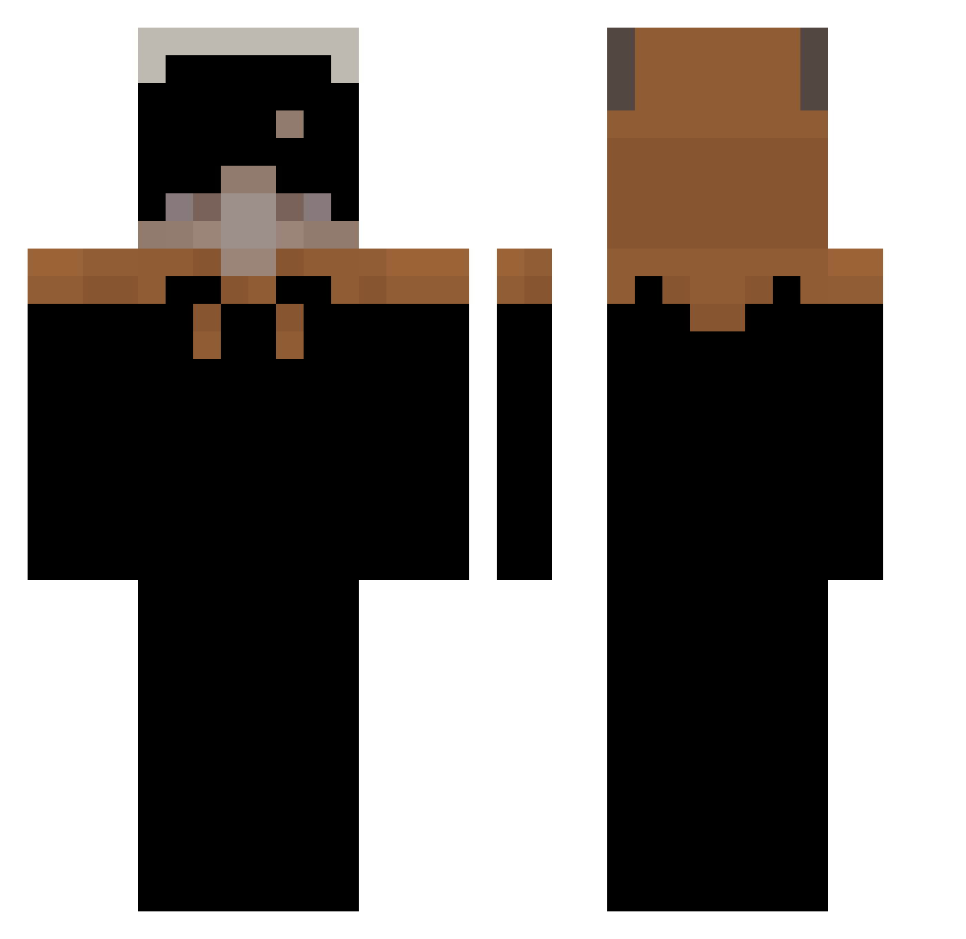 davixix Minecraft skin, front and back view