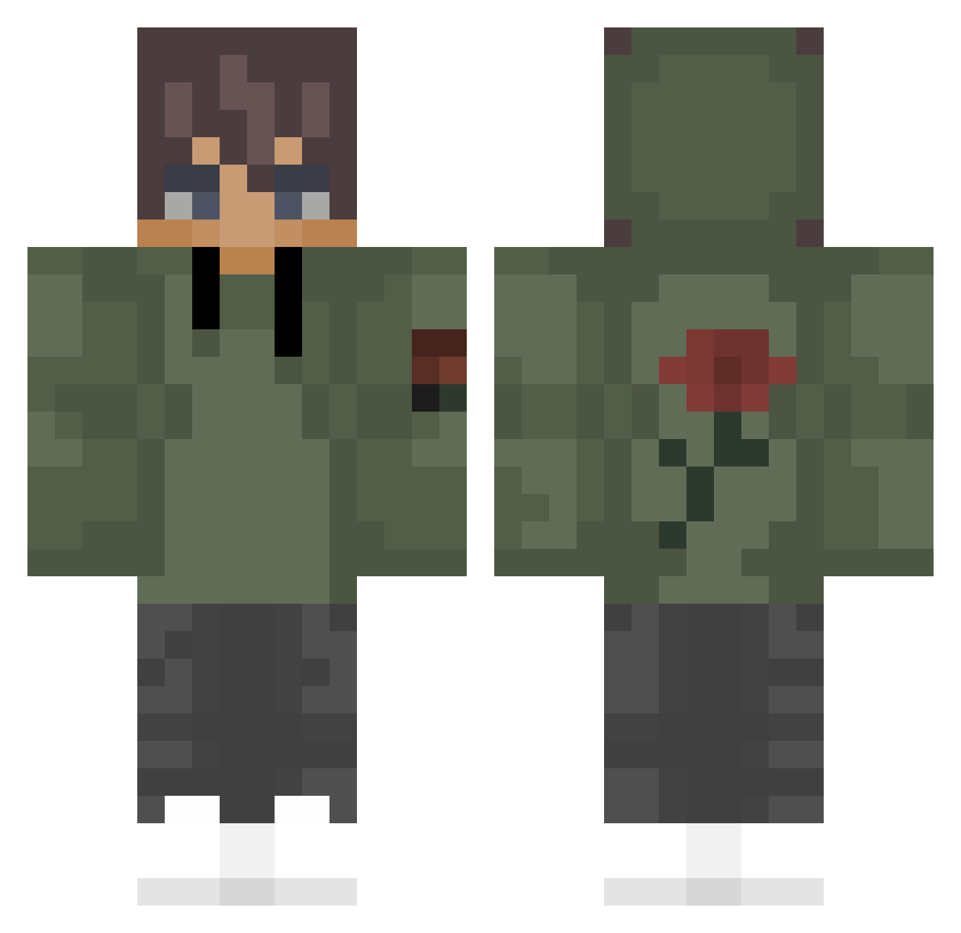 TaWzZ_ Minecraft skin, front and back view