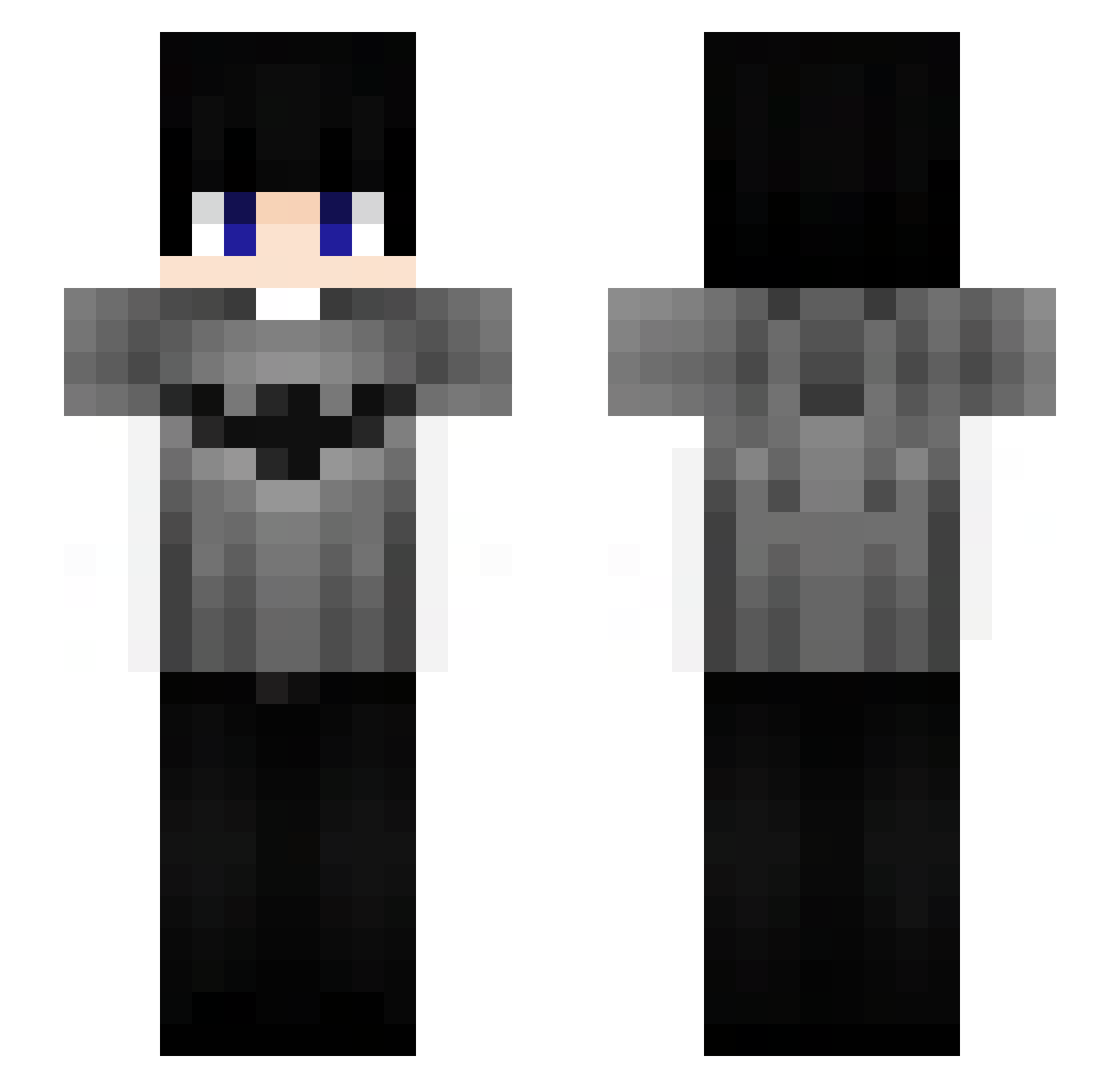 Dogzin Minecraft skin, front and back view