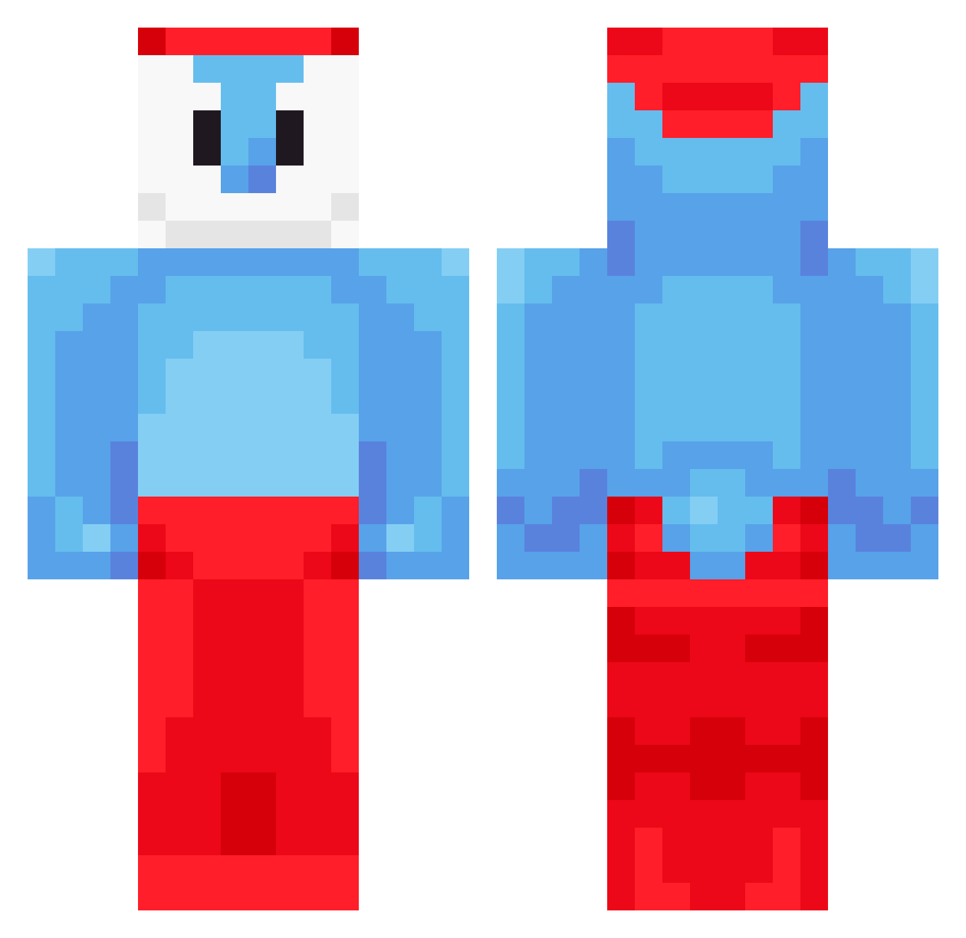 lowk_ara Minecraft skin, front and back view