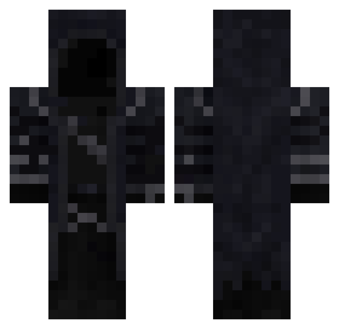 ScrapsInTheBin Minecraft skin, front and back view